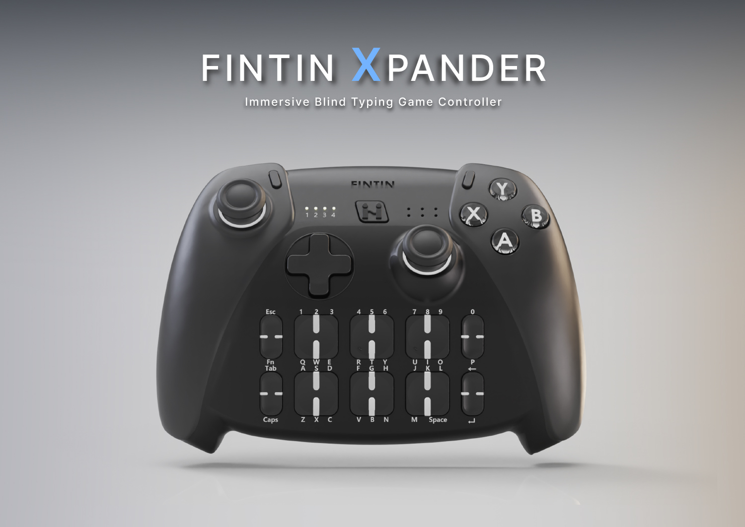 Fintin Xpander : Immersive Blind Typing PC Game Controller