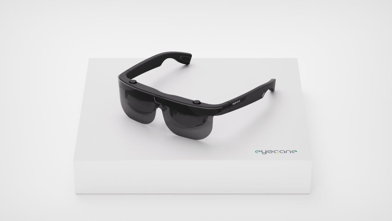 Eyecane:Smart glasses using a 4K camera to restore vision for AMD patients.