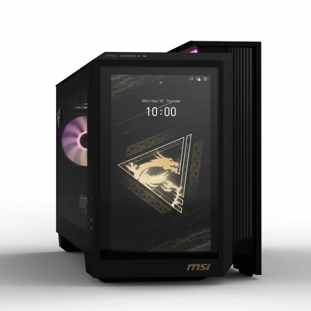 The MEG VISION X AI, MSI's AI gaming desktop