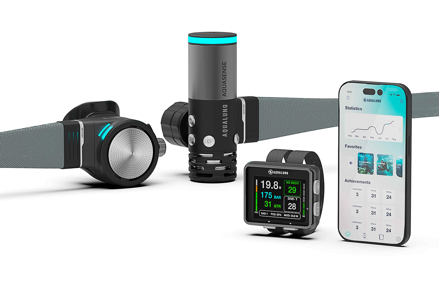 Aquasense: AI-powered, connected scuba diving assistant enhancing monitoring underwater.