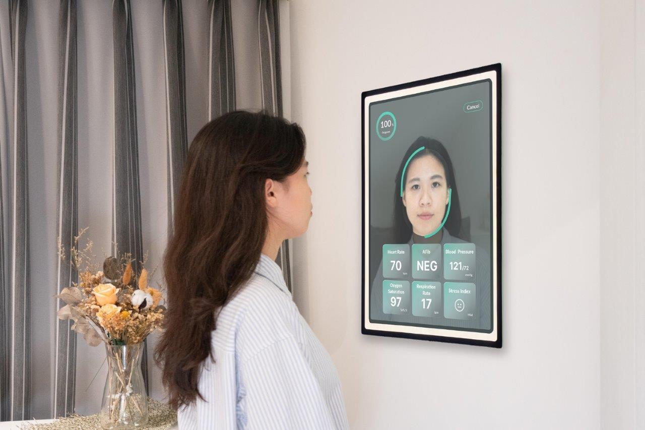 FaceHeart CardioMirror, AI-powered smart mirror for cardiac health assessments