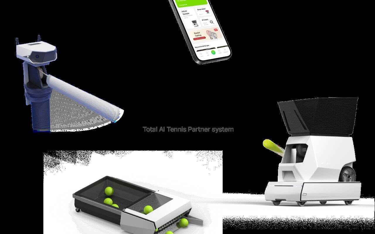 iVOLVE Robot, Total AI Tennis Play Partner system