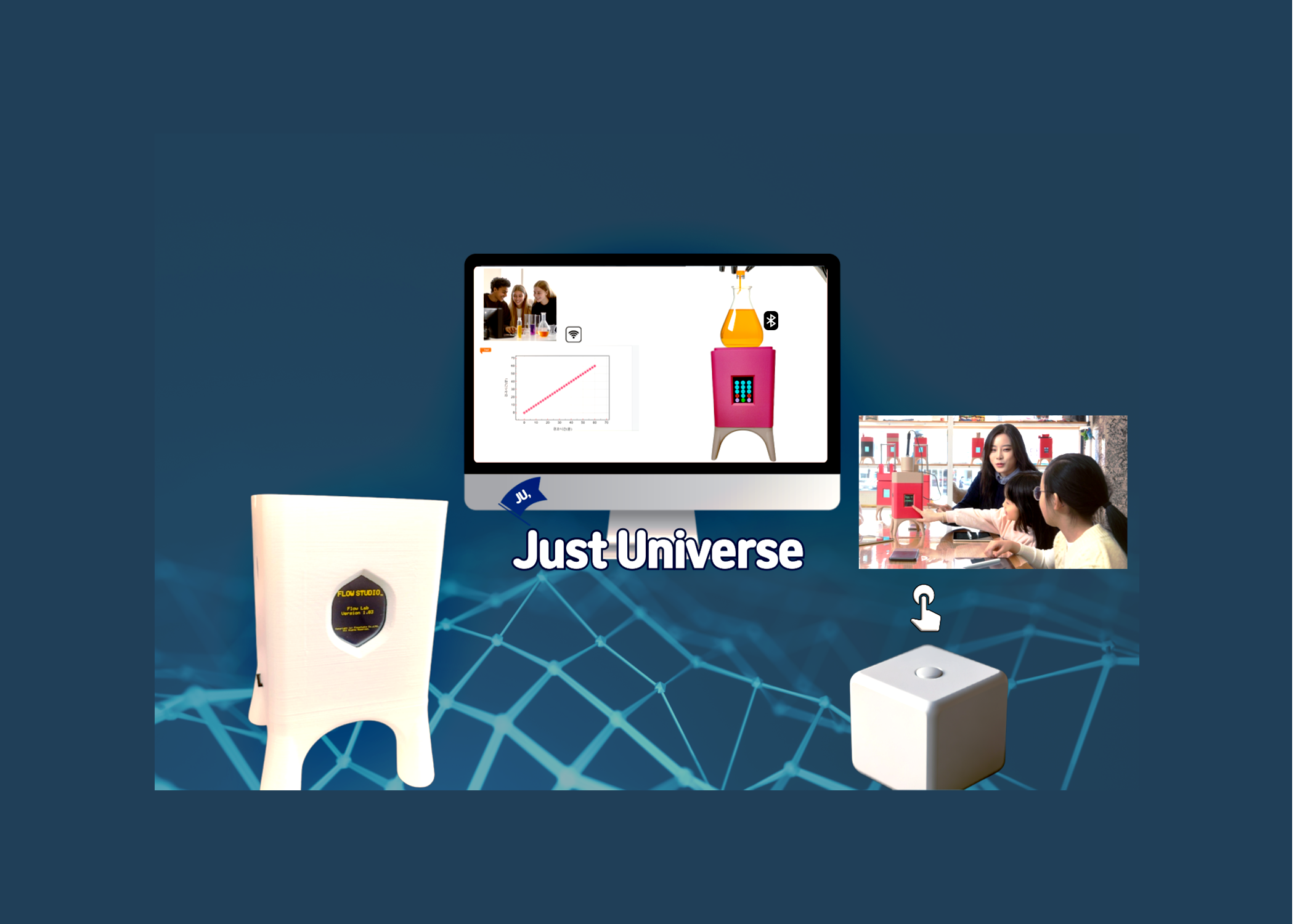 JU, Just Universe: AI-powered remote science lab