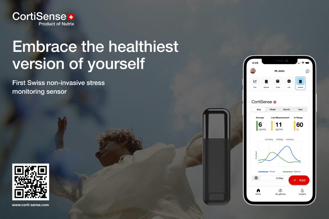 CortiSense: Swiss non-invasive stress monitor.