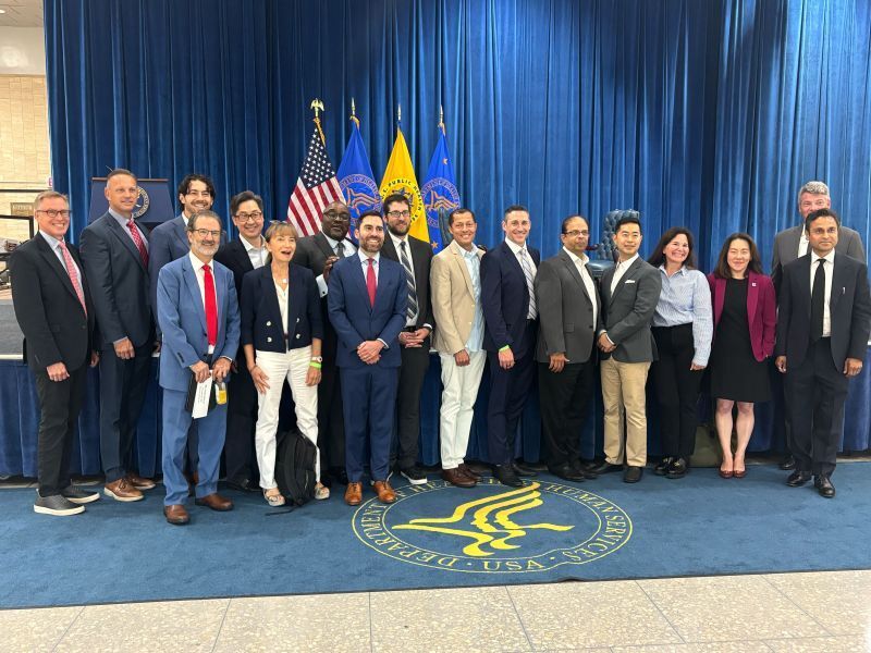 Alt Text: CTA Health Division members met with U.S. Department of Health and Human Services (HHS) and Centers for Medicare & Medicaid Services leadership