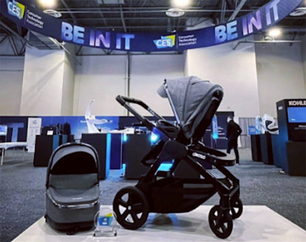 ALT Text: Ella baby stroller with detachable bassinet seat 